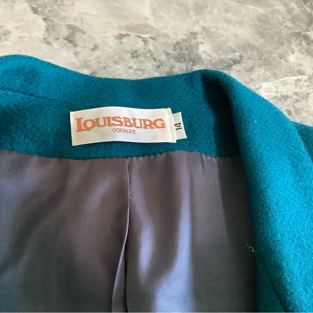 Teal Double-Breasted Women's Blazer size 12 - Picture 9 of 9
